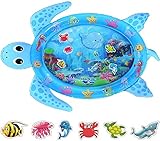 Tummy Time Wassermatte, 122 cm x 95 cm, XL, Baby-Wassermatte, aufblasbare Spielmatte für 3 6 9 12...